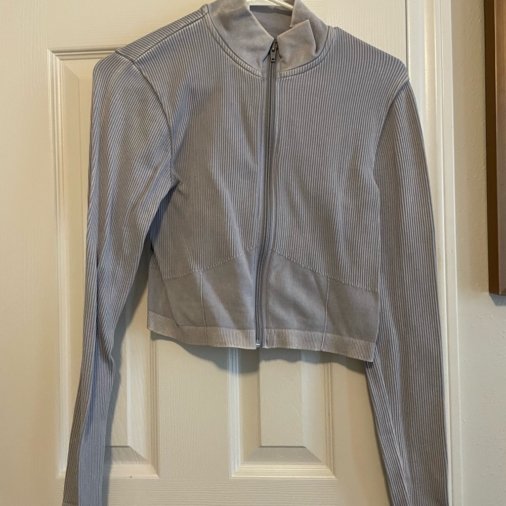 SO Light Gray Ribbed Jacket